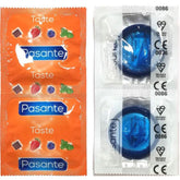 PASANTE - BLUEBERRY FLAVOR CONDOMS BAG 144 UNITS